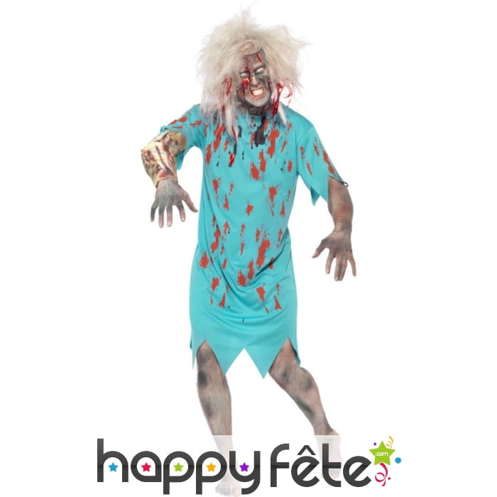 Déguisement patient hopital zombie