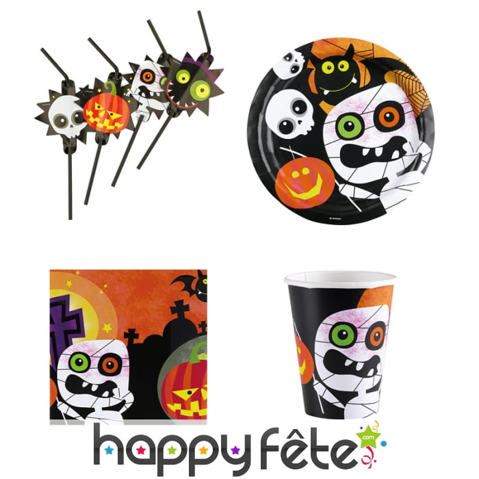 Décos Petits monstres de Halloween pour table