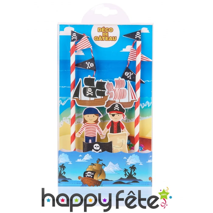 Décoration pirate pour gâteau