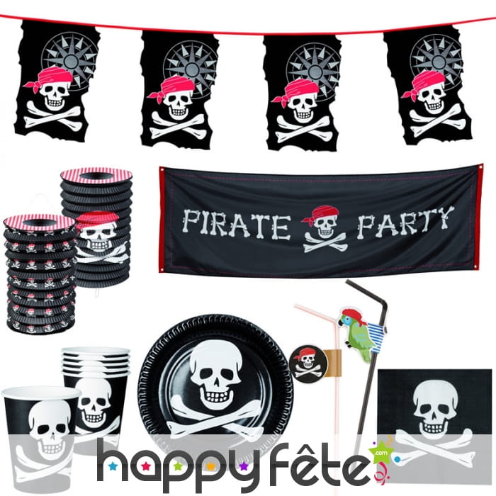 Décorations pirate pour fête d'anniversaire