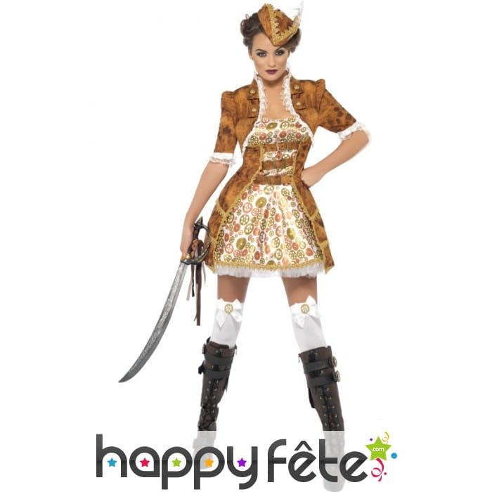 Déguisement pirate punk sexy steampunk