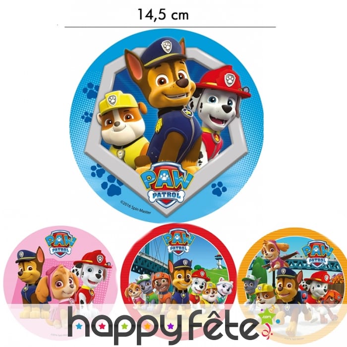 Disque Pat Patrouille de 14,5 cm en azyme