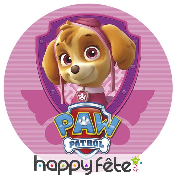 Disque Pat Patrouille de 20cm en azyme