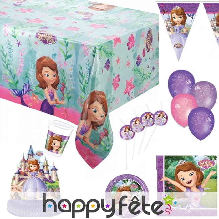 Décos princesse Sofia pour anniversaire
