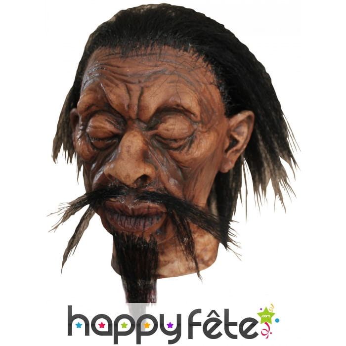 Décoration petite tête vaudou à suspendre