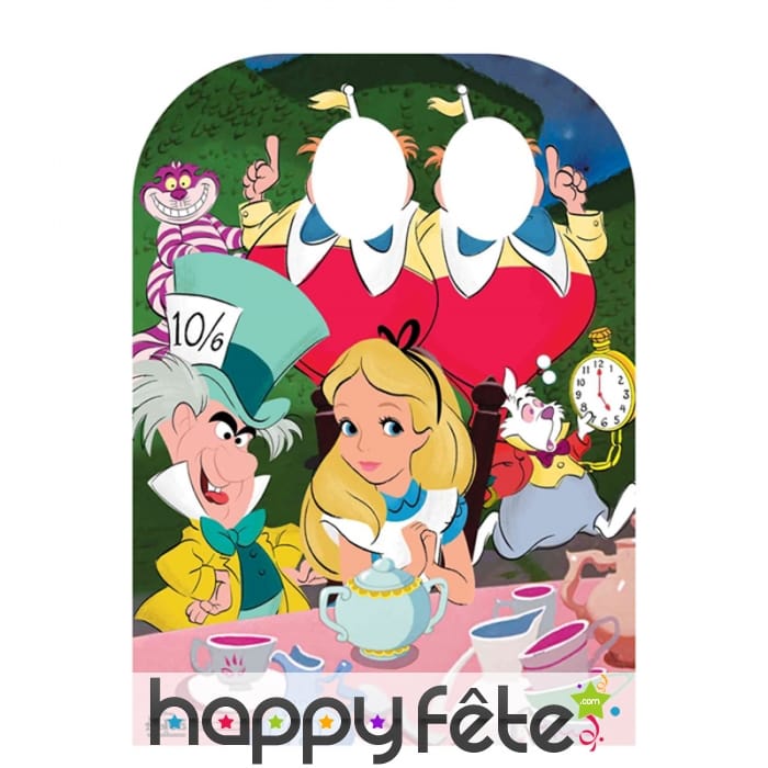 Double passe tête Alice au pays des merveilles