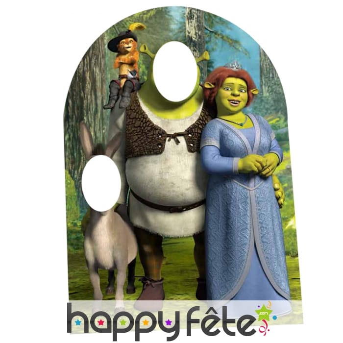 Double passe tête de Shrek pour enfant