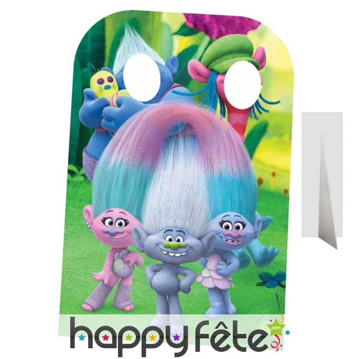 Double passe tête de trolls pour enfant