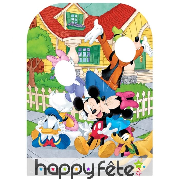 Double passe tête Mickey and co pour enfant