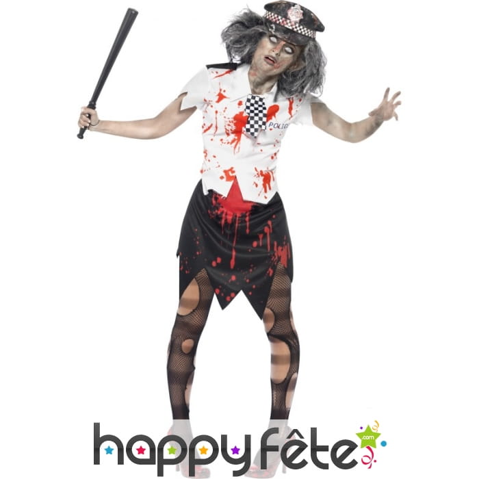 Déguisement policière zombie
