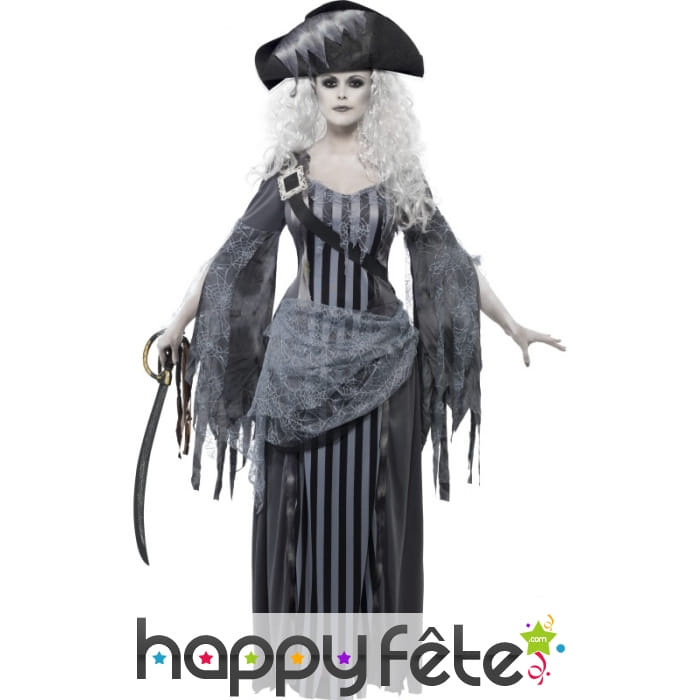 Déguisement princesse zombie pirate