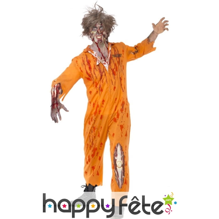 Déguisement prisonnier zombie