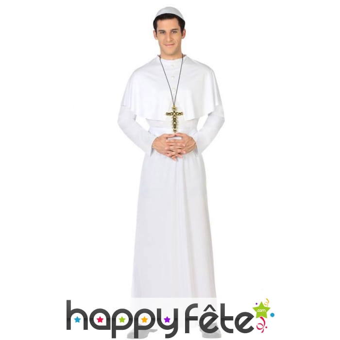 Déguisement robe blanche de pape