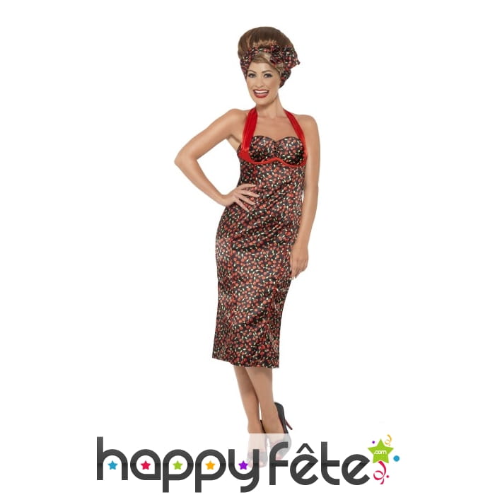 Déguisement robe cerise années 50