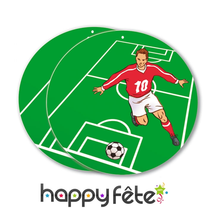 Décor rond de football, 30cm