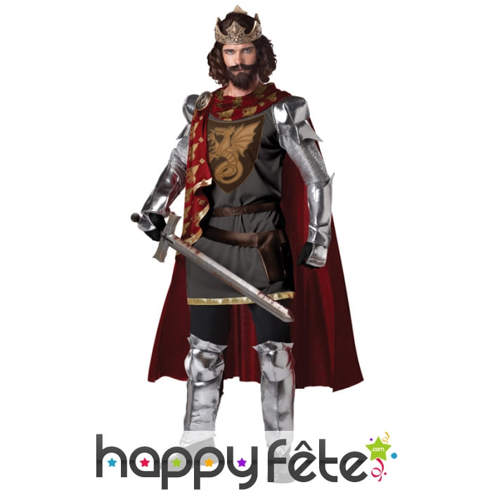 Déguisement réaliste du roi Arthur