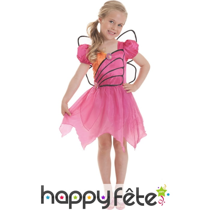 Déguisement robe de Barbie Mariposa pour fillette