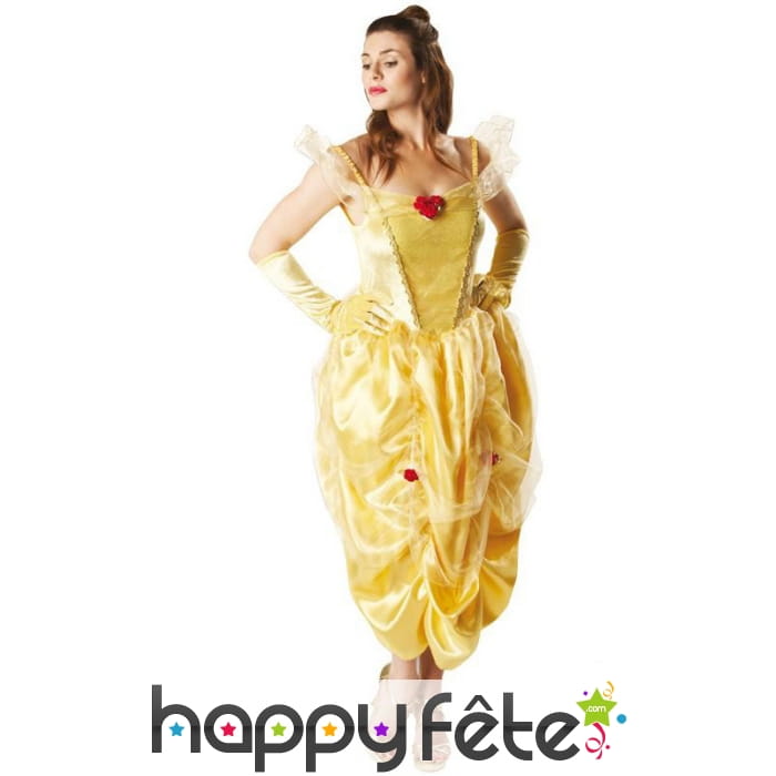 Déguisement robe de Belle pour femme