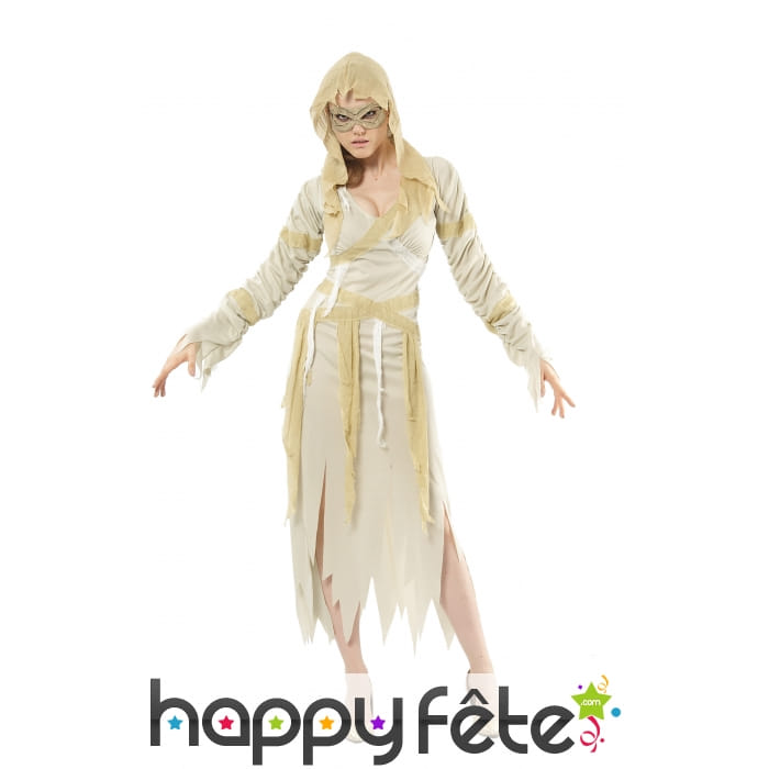 Déguisement robe de momie élégante pour femme