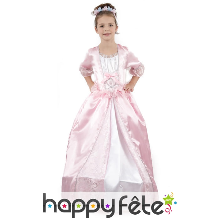Déguisement rose de petite princesse
