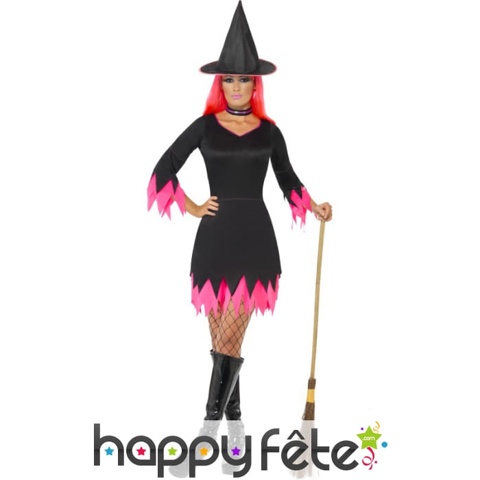 Déguisement rose de sorcière