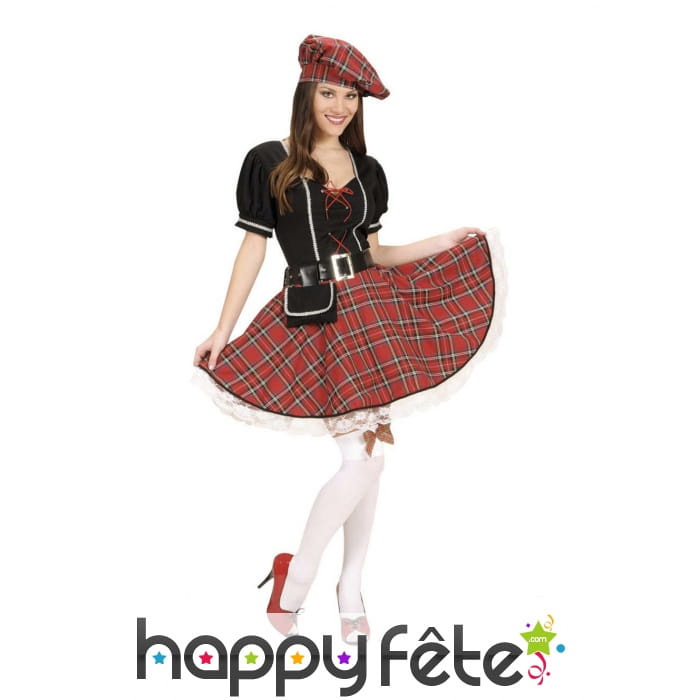 Déguisement robe écossaise pour femme