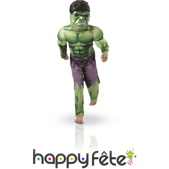 Déguisement rembourré Hulk pour enfant