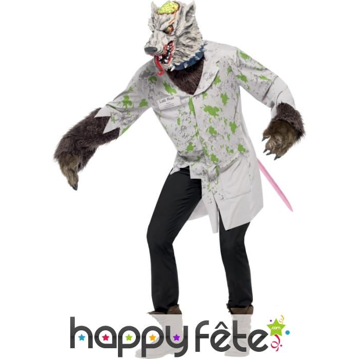 Déguisement rat laboratoire monstre