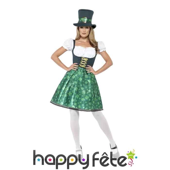 Déguisement robe Leprechaun pour femme