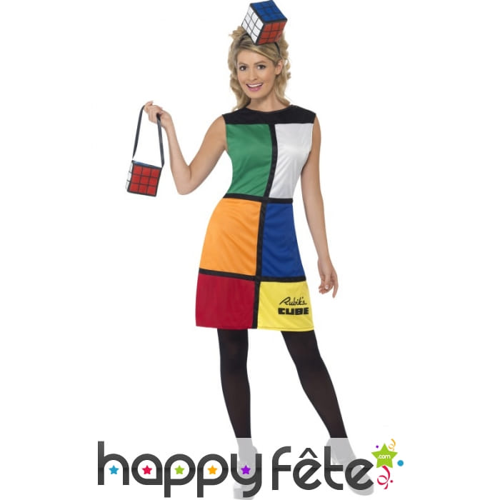 Déguisement rubik's cube femme
