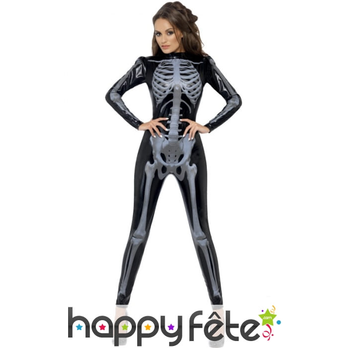 Déguisement squelette 3d pour femme
