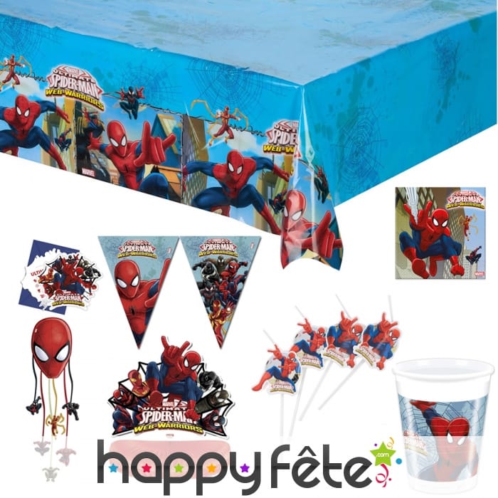 Décoration Spiderman d'anniversaire