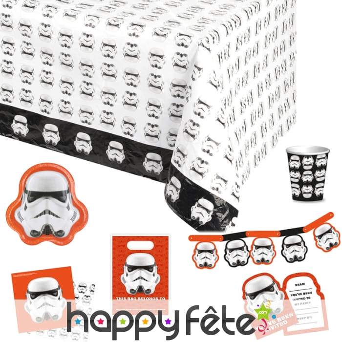 Décorations Stormtroopers de table d'anniversaire