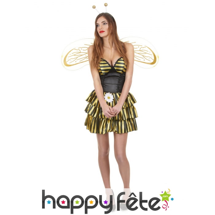Déguisement sexy d'abeille pour femme