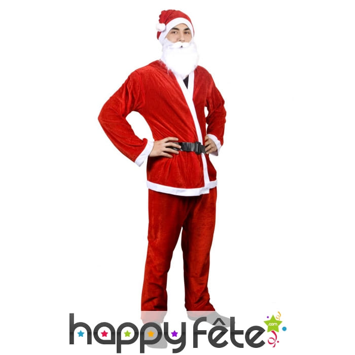 Déguisement simple de père Noël pour adulte