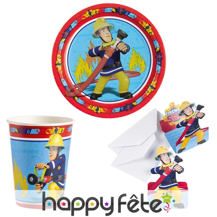 Décorations Sam le pompier d'anniversaire