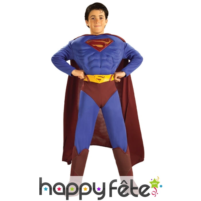 Déguisement superman musclé pour enfant