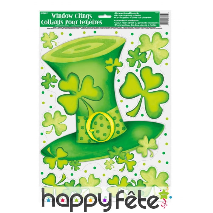 Déco St Patrick pour fenêtre