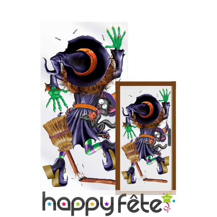 Decoration sorcière pour porte 75/150 cm