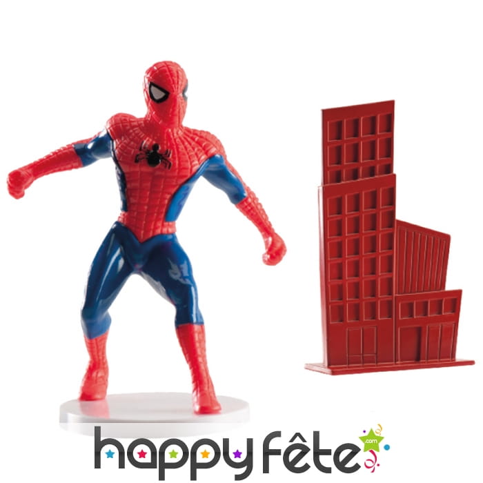 Décorations Spiderman pour gâteau. PVC