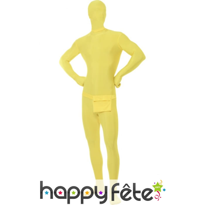 Déguisement seconde peau jaune