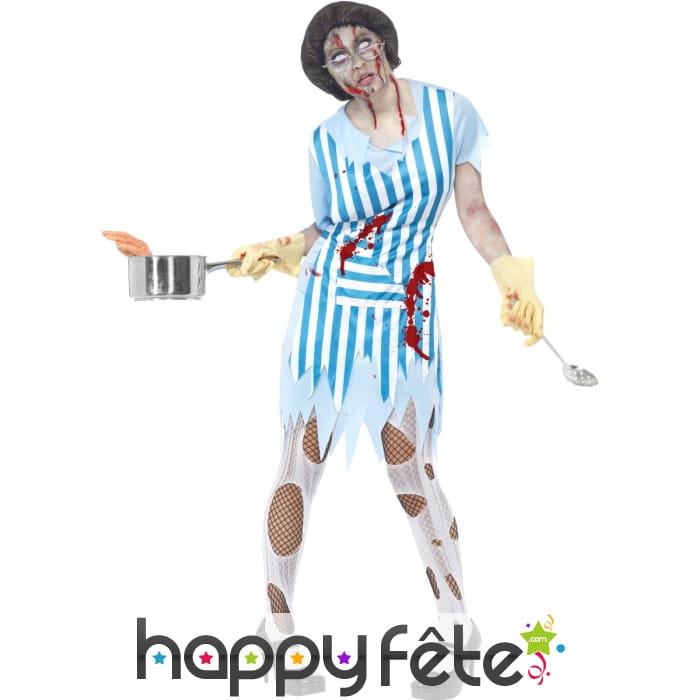 Déguisement serveuse restaurant zombie