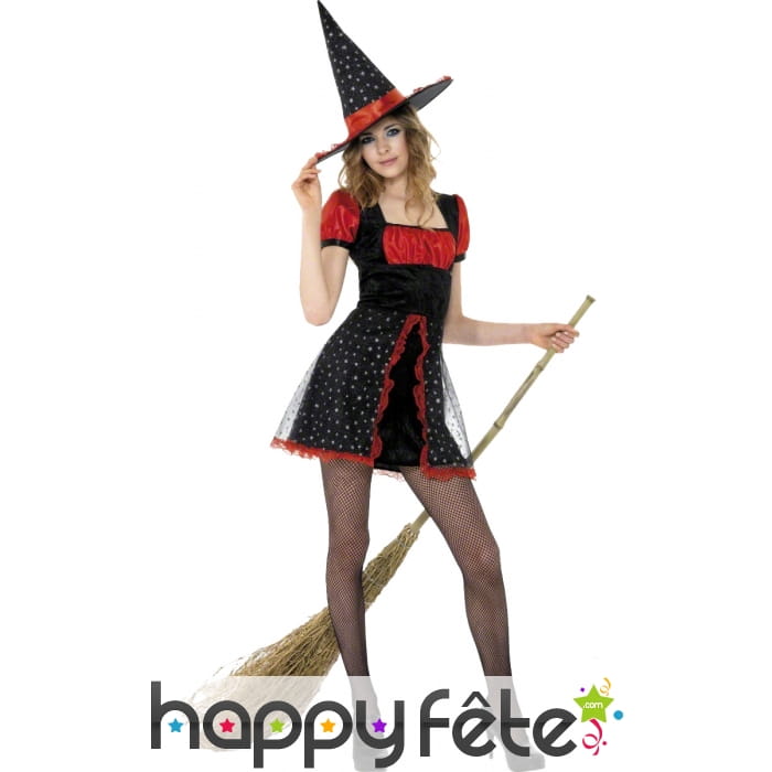 Déguisement sorciere rouge ado
