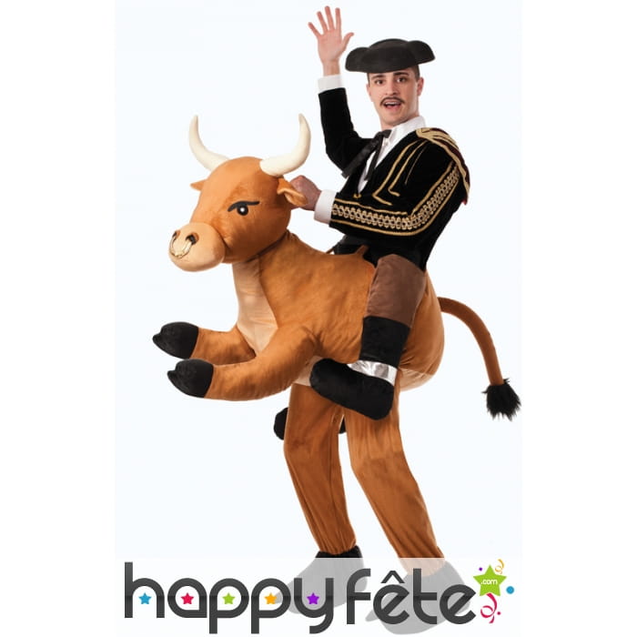 Déguisement toréador à dos de taureau