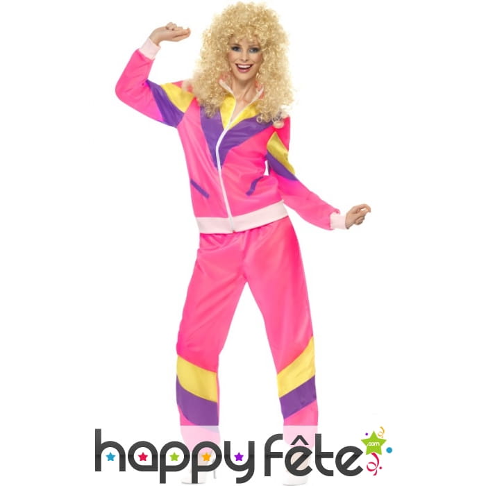 Déguisement training année 80 pour femme