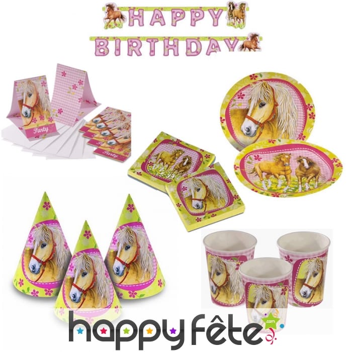 Décorations tête de cheval pour anniversaire