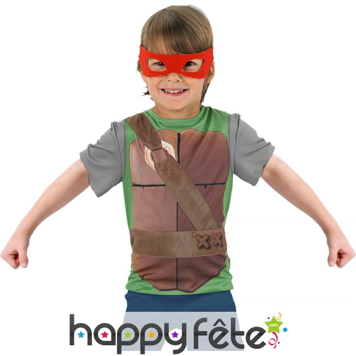 Débardeur Tortues Ninja avec 4 masques