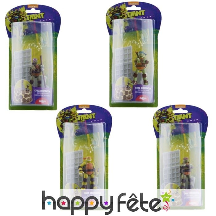 Décorations Tortues Ninja pour gâteau. PVC
