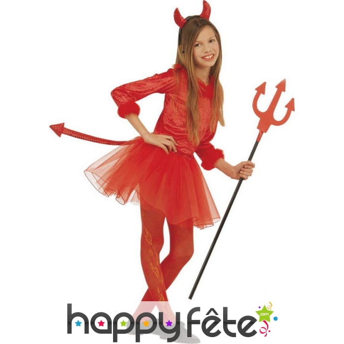 Déguisement tutu rouge de diablesse pour enfant