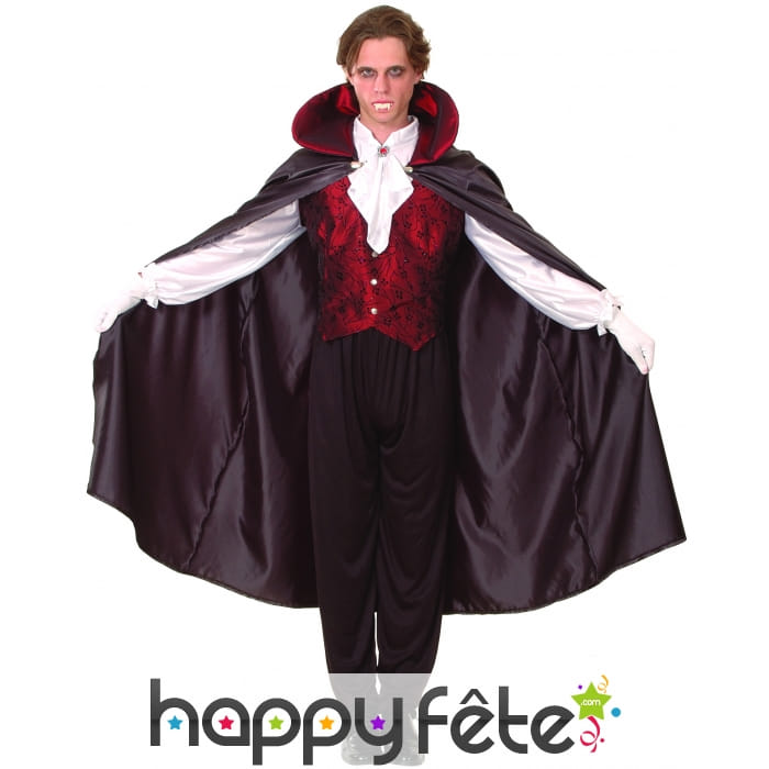 Déguisement vampire avec cape pour homme